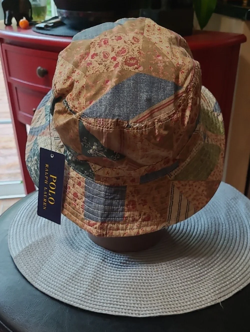 Ralph Lauren Patchwork Reversible Cotton Bucket Hat